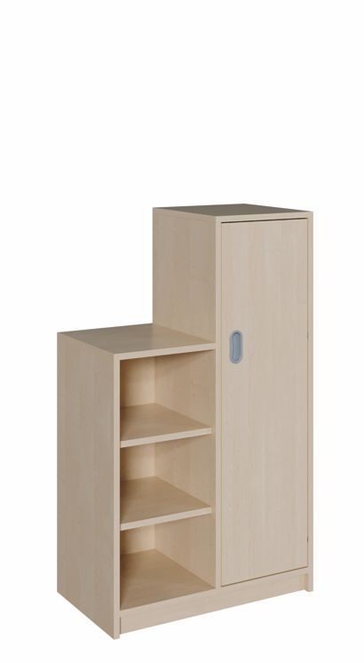 SideStep Schrank 80/120 cm, Regal/Tür
